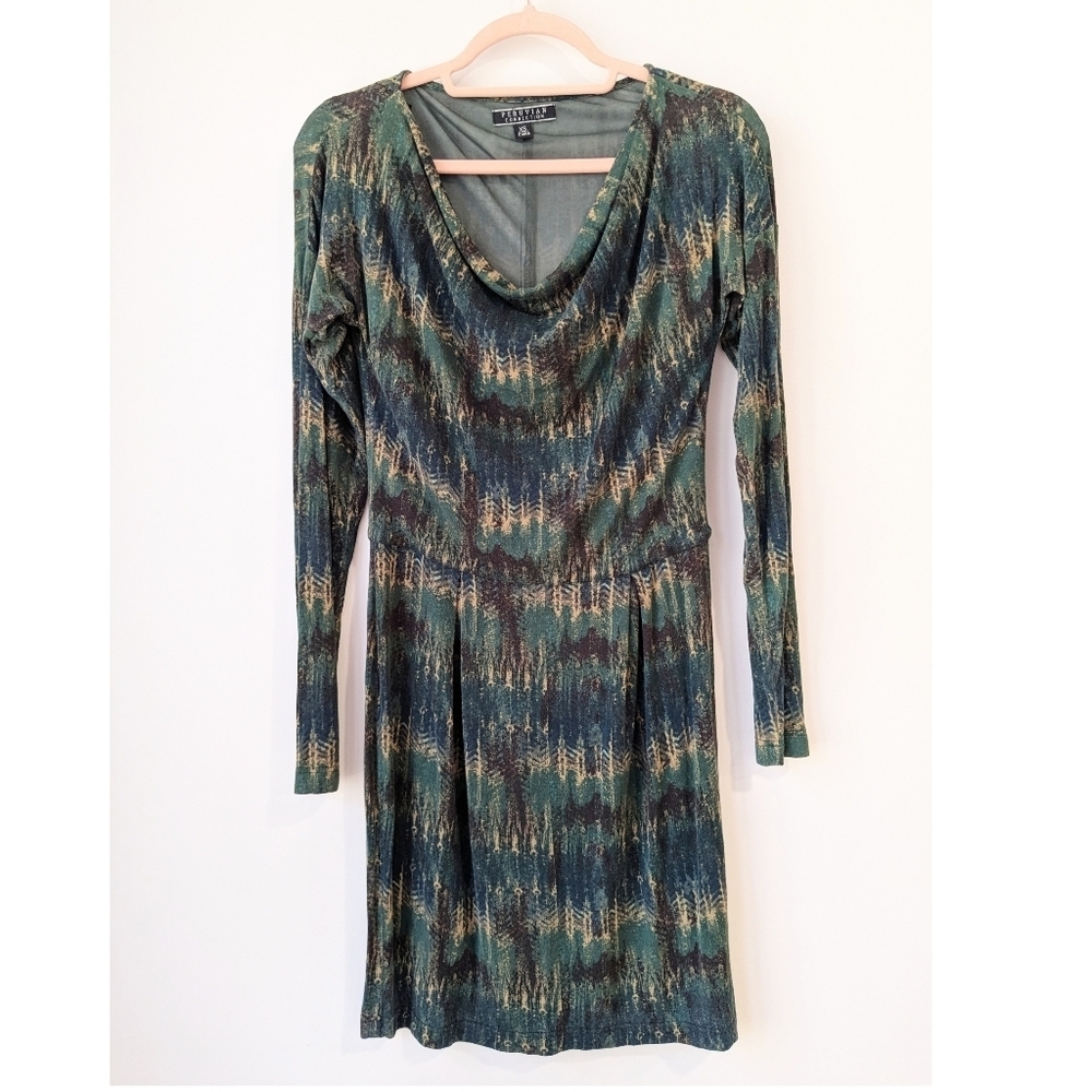 Peruvian Connection Annika Cowl Neck Dress